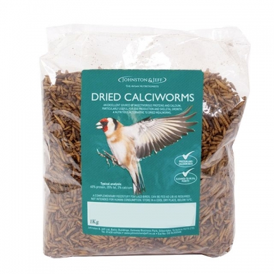 johnston & jeff dried calciworms - 1kg